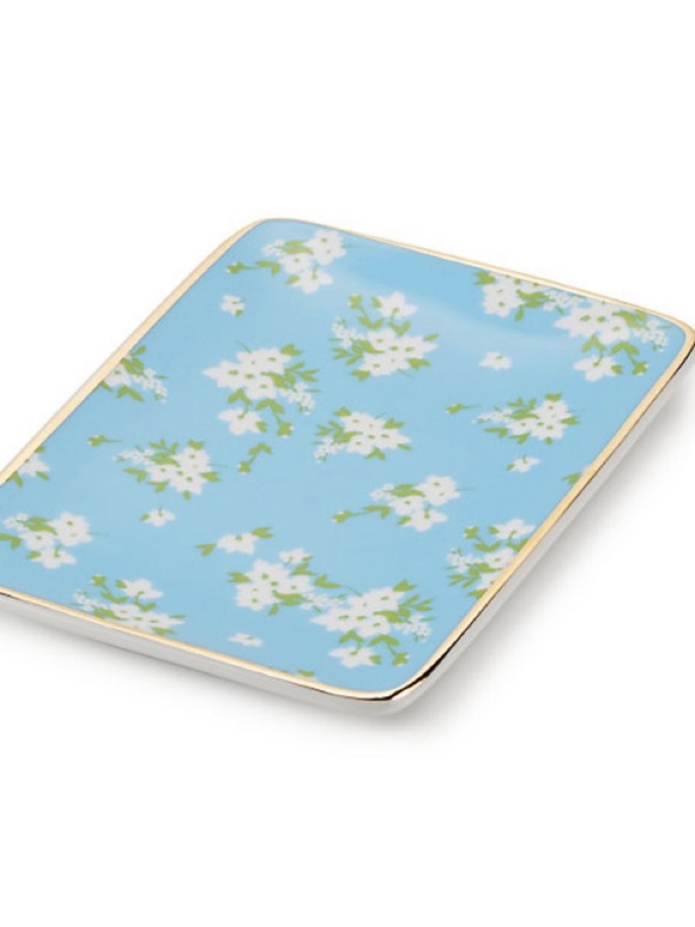 Draper James Floral Blue Ceramic Trinket Tray